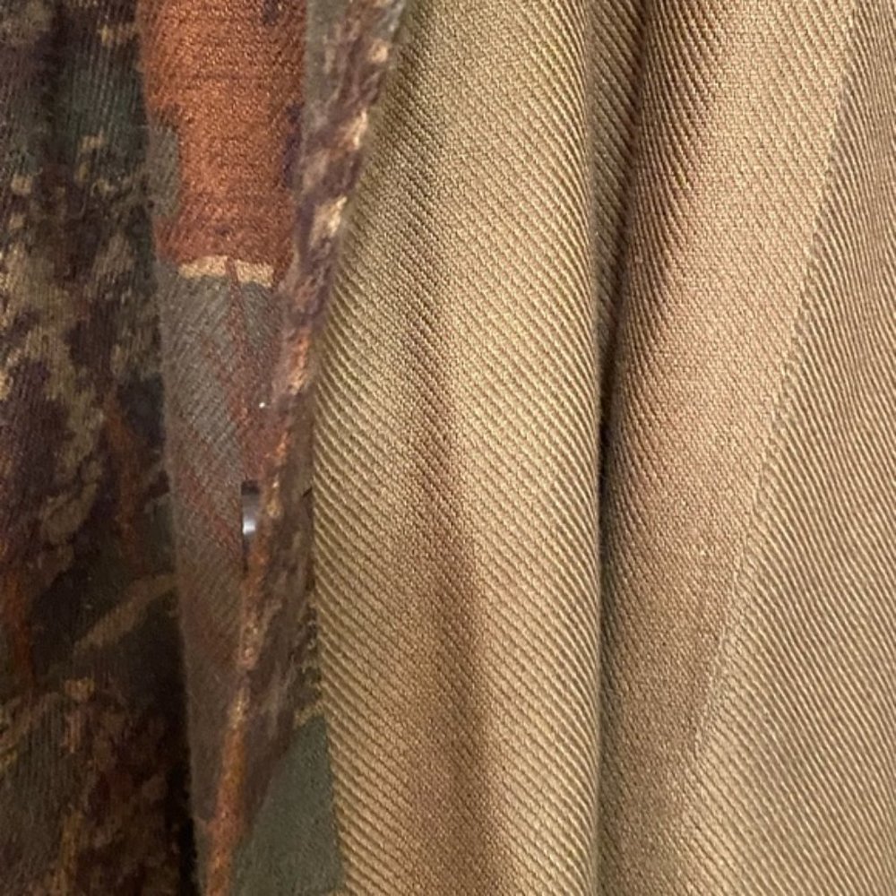 Men Eddie Bauer L flannel relaxed  fit fall autumn camouflage buttoned shirt - Picture 9 of 9